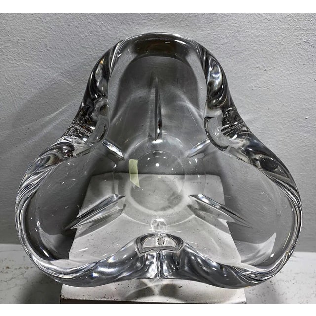 Glass ashtray signed at its base Val Saint Lambert This piece has an attribution mark, I am sure that it is completely...