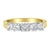 A luxurious 5 stone gold and diamond ring. This stunning ring has 5 round-cut, natural diamonds set in a prong setting....