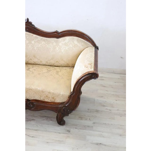 Mid 19th Century Carved Walnut Sofa For Sale - Image 6 of 10