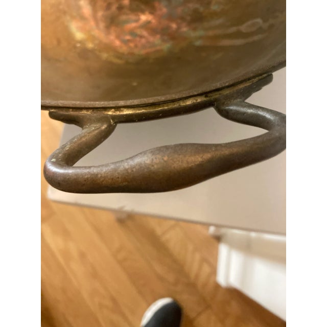 Late 19th Century Antique Copper Hand Hammered Bowl For Sale - Image 5 of 18
