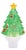 Christmas Tree Snow Globe Night Light 7"H For Sale