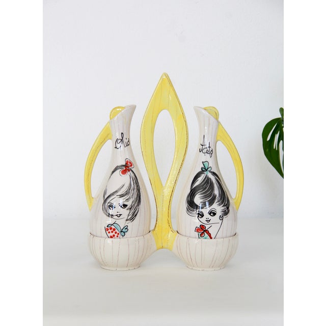 Mid-Century Modern Oil and Vinegar Cruet Set by Esperia, Italy, 1950s, Set of 3 For Sale - Image 10 of 10