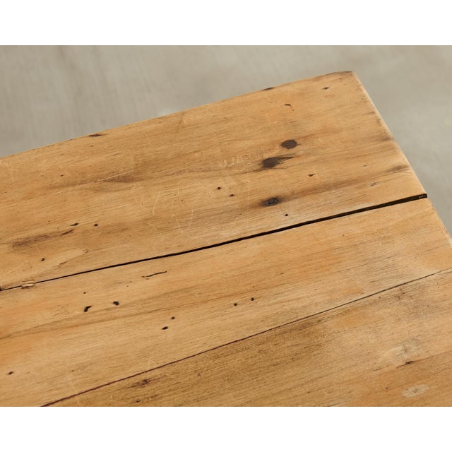 Brown 19th Century Country French Provincial Fruitwood Farmhouse Table For Sale - Image 8 of 18