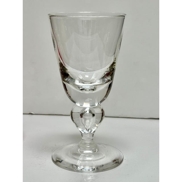 Vintage Steuben Crystal Water Goblet or White Wine Stem 1 of 7 Available.