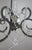 Black Mid 20th Century Six-Light Rock Crystal Wrought Iron Chandelier For Sale - Image 8 of 10