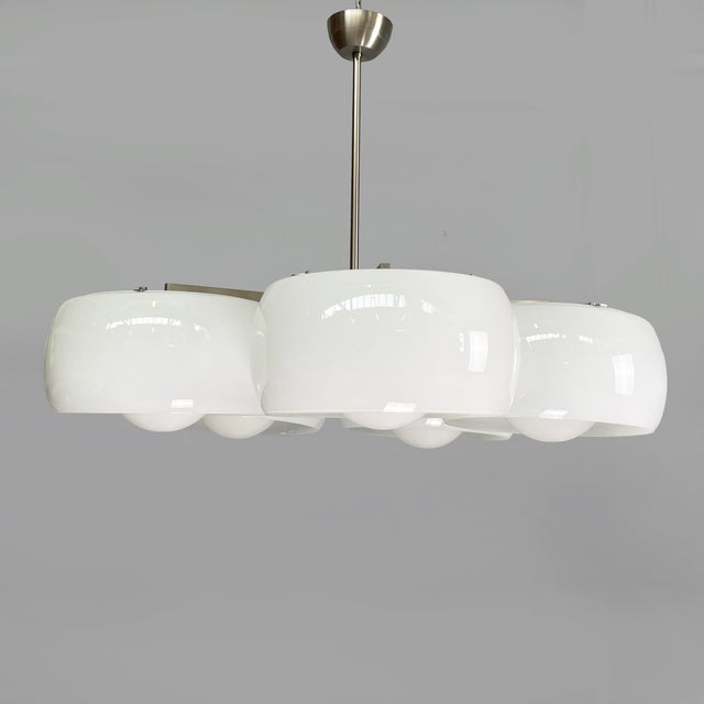 Artemide Mid-Century Modern Italian Pentaclinio Pendant Light attributed to Magistretti for Artemide, 1970s For Sale - Image 4 of 17
