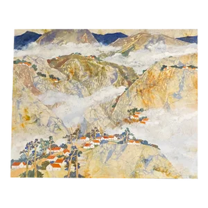 h.y. Peter Hsu Contemporary Chinese Watercolor on Paper Landscape Scene
