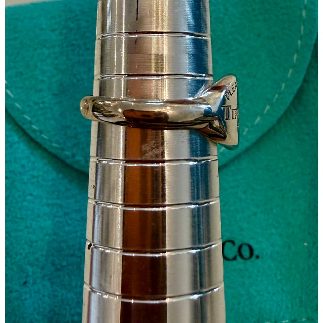 Late 20th Century Retro Sterling Silver "Return to Tiffany" Oval Tag Ring, Size 6 For Sale In Savannah - Image 6 of 14