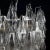Vintage Polyhedron Murano Glass Chandelier in the style of Venini, Venice, Italy, 1960s For Sale - Image 4 of 18