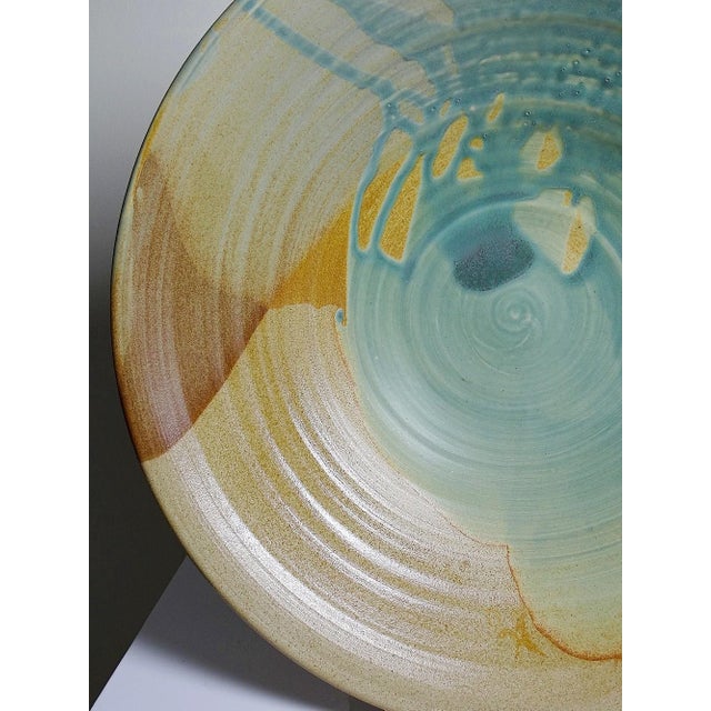 Large Dutch Ceramic Fruit Bowl by Egbert Boonstra, 1990s For Sale - Image 9 of 15