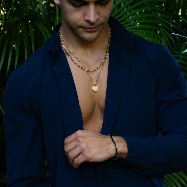 Eternal Balance Hematite Gold Steel Bracelet For Sale In Miami - Image 6 of 11