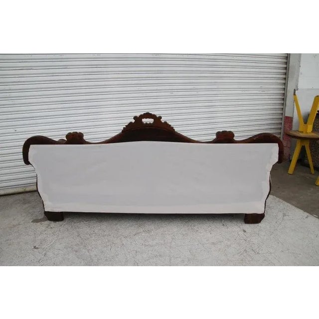 Late 19th Century Antique Regency Style Carved Sofa For Sale In Houston - Image 6 of 12