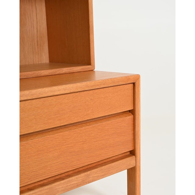 Vintage Scandinavian Oak Bookcase, 1960s For Sale - Image 10 of 11