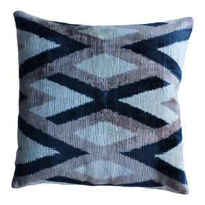 Contemporary Decorative Accent Ikat Pillow