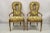 Vintage Hollywood Regency Keyhole Back Fireside Lounge Arm Chairs - a Pair. item features "keyhole" backs, solid wood...