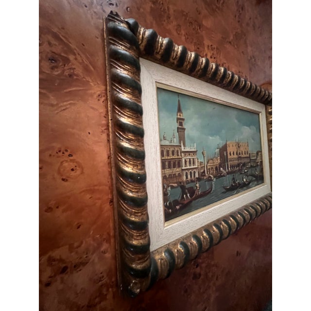 Early 20th Century Venus Waterfront Oil on Canvas For Sale - Image 4 of 6