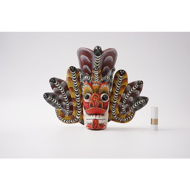 Traditional Wooden Mask, 1970s, Set of 3 For Sale - Image 9 of 14