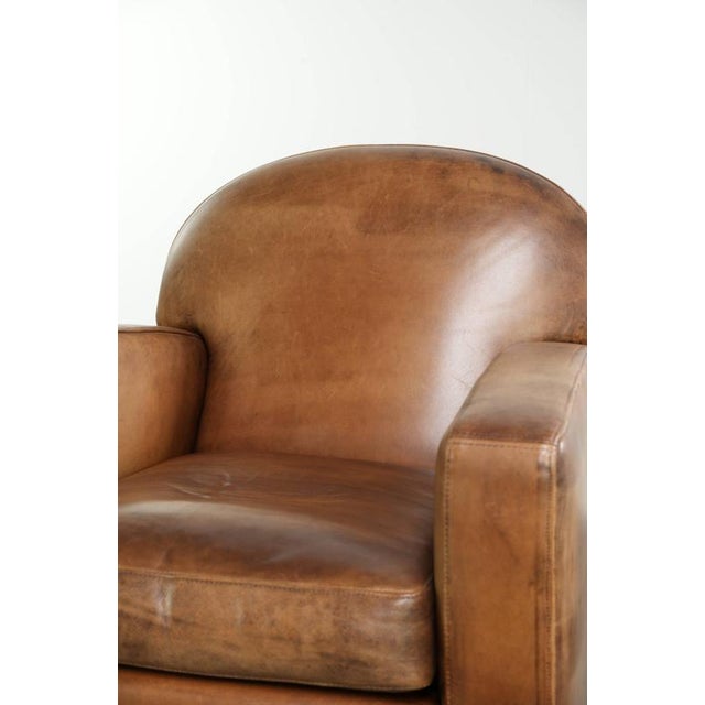Vintage Sheepskin Club Chair For Sale - Image 10 of 13