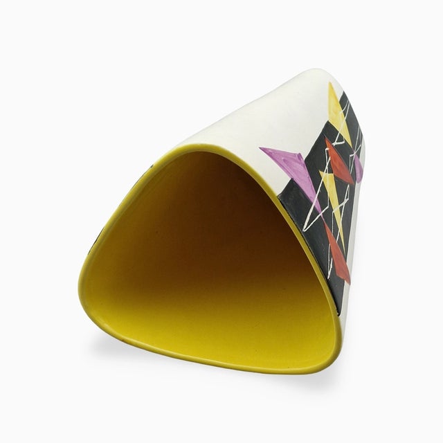 Mid-Century Modern Hand-Painted Ceramic Model 217 Vase from Vallauris, France, 1950s For Sale - Image 14 of 18