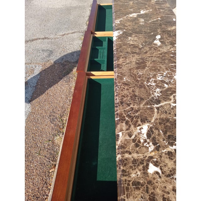 Thomasville Mid 20th Century Thomasville Marble Top Dresser For Sale - Image 4 of 6