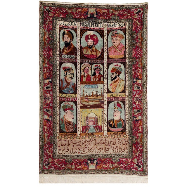 Hanging Rug with Kings Portraits, 1960s For Sale