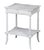 Vintage White Bedside Accent Table For Sale - Image 4 of 9