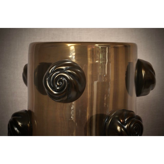 Mid-Century Modern Mid-Century Murano Art Glass Vase, 2000s For Sale - Image 3 of 9