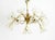 1950s Mid-Century Modern Glass and Brass Chandelier by Rupert Nikoll, 1950s For Sale - Image 5 of 18