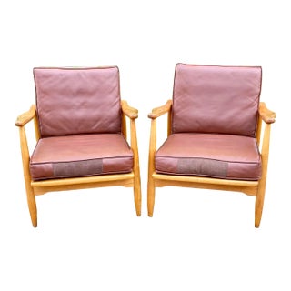 1960s Mid Century Modern Danish Lounge Chairs - Set of 2 For Sale