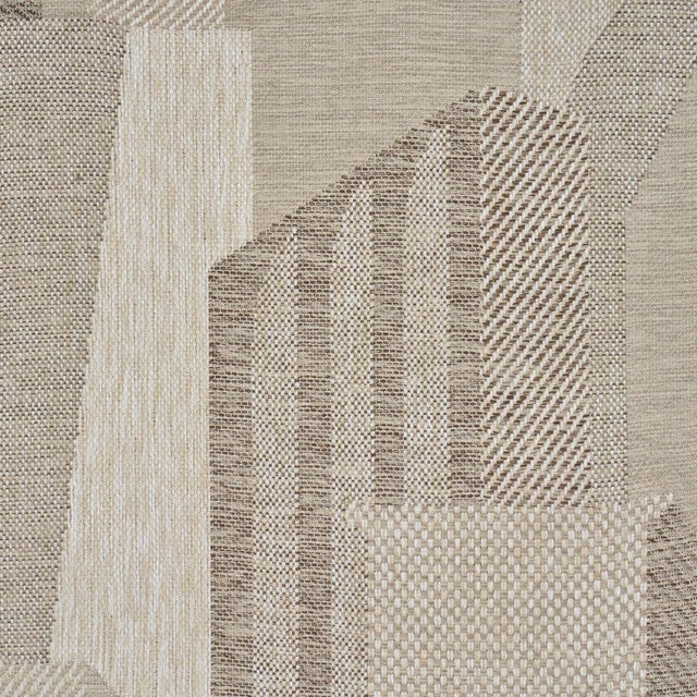 Schumacher Schumacher The City'S Silent Lines Indoor/Out Fabric In Stone For Sale - Image 4 of 6