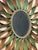 Fornasetti 1970's Weathered Mirror Metal Starburst For Sale - Image 4 of 5