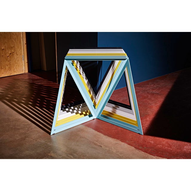 Metal Steel Stand in Black by Sebastian Scherer For Sale - Image 7 of 8