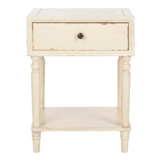 Sullivan Nightstand With Storage Drawer, Cream For Sale