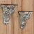 Pair 18th Century French Neoclassical Hand-Carved Painted Wall Sconces ~ Corbels For Sale In Dallas - Image 6 of 13
