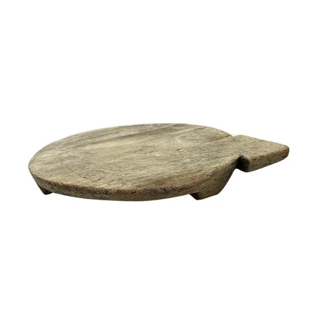Farmhouse Vintage Indian Chapati Board For Sale - Image 3 of 5