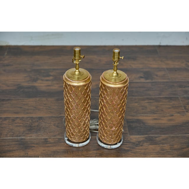 19th Century French Giltwood Fragments Made into Table Lamps - a Pair For Sale In Atlanta - Image 6 of 12