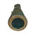 Vintage Late 20th Century Majolica Green & Blue Ceramic Bamboo Tree Vase For Sale - Image 4 of 4
