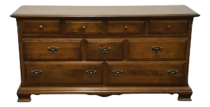 Ethan Allen Classic Manor 66" Nine Drawer Double Dresser 15-5203 - 204 Finish