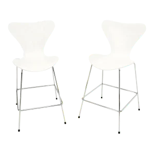 Pair of Fritz Hansen Ant Seats High Bar Stools Chairs