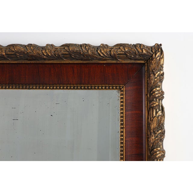 French Classical Mirror with Gilded Details, 1900s For Sale - Image 6 of 11