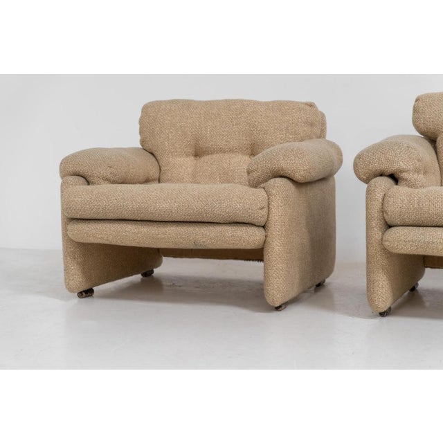 Textile Coronado Armchairs by Tobia Scarpa for C&B, Italy, 1970s, Set of 2 For Sale - Image 7 of 13
