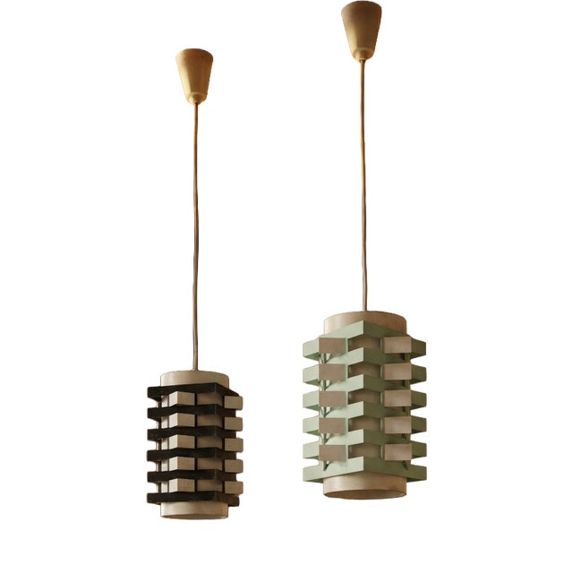 Vintage Table Lamps in Metal, 1970s, Set of 2 For Sale