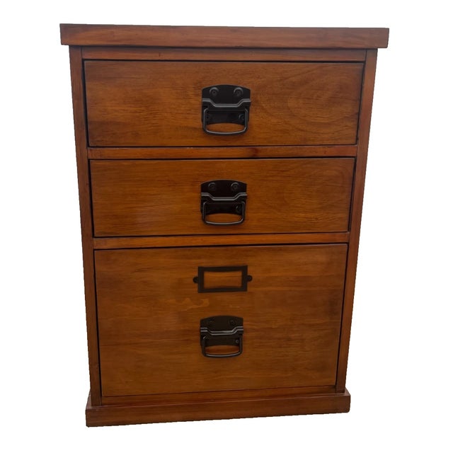 Gorgeous Vintage File Cabinet, Mission Arts and Crafts style, Three Drawers, One Legal size. 29" Tall X 17" Deep X 21"...