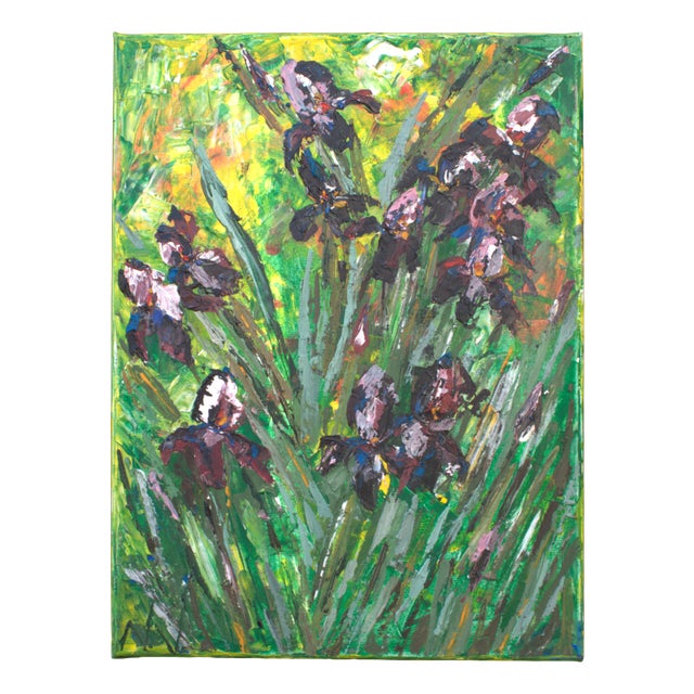 Natalia Vypritskaia, the Dance of the Irises, 2026, Acrylic and Oil on Canvas For Sale