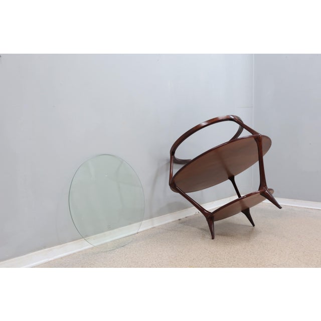 Round Coffee Table attributed to Pierluigi Giordani, 1950s For Sale - Image 11 of 15