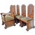 Art Deco Armchair & Side Chairs - Set of 5 For Sale