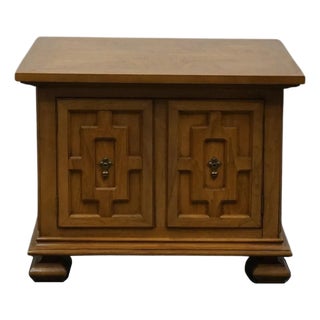 Thomasville Furniture Monterey Collection Spanish Mediterranean 28" Square Accent Storage End Table For Sale