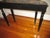 Vintage Maitland-Smith Style Art Nouveau Black With Gold Roses Wood Library / Console Table For Sale - Image 9 of 10