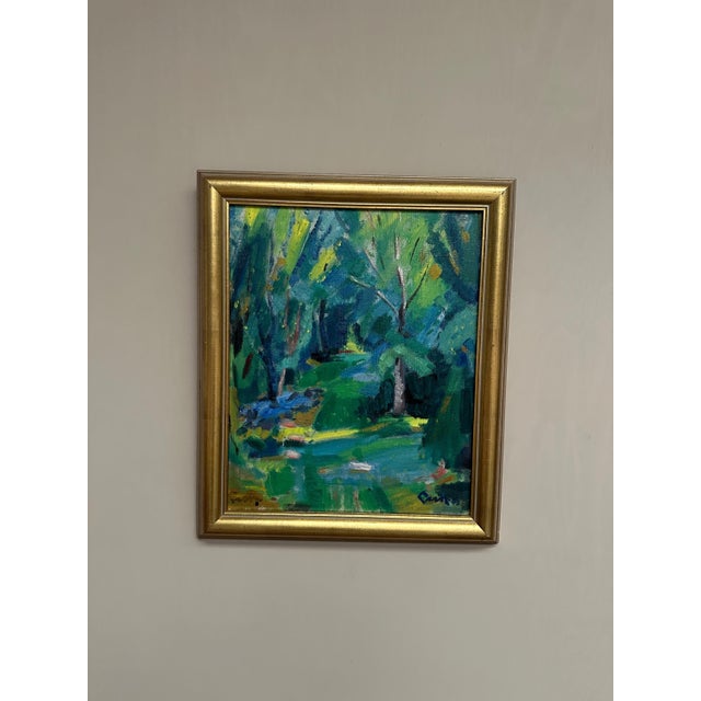 Gerhard Lundberg, Forest, 1943, Oil on Panel, Framed For Sale - Image 6 of 12