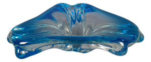 Blue Sommerso Murano Glass Ashtray by Antonio Da Ros for Cenedese, 1970s